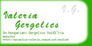 valeria gergelics business card